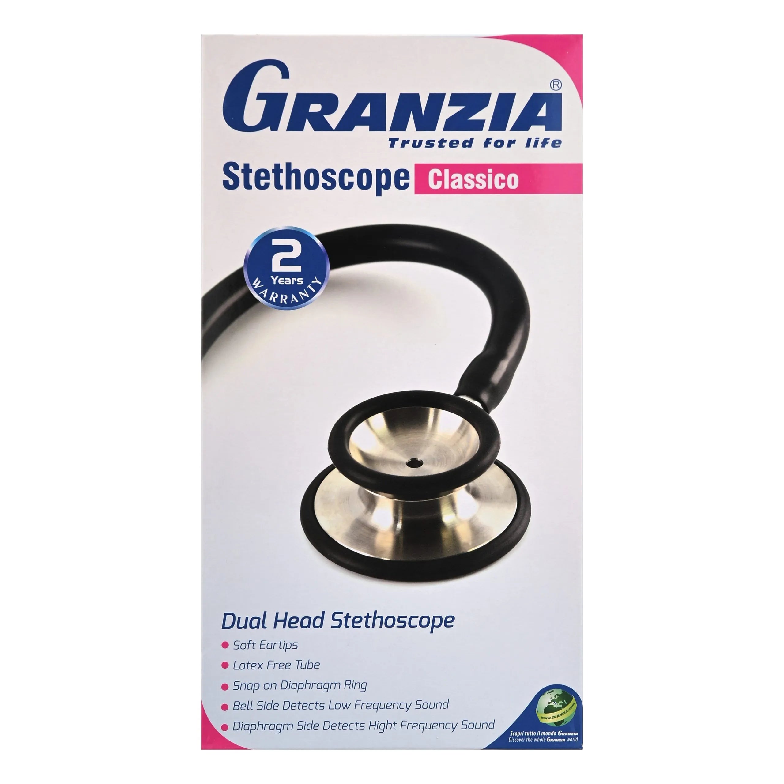GRANZIA Classico Dual-Head Stethoscope