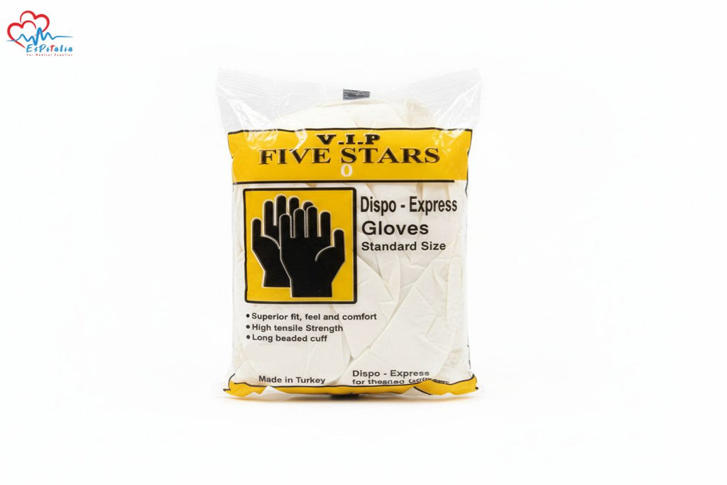 V.I.P FIVE STARS – Dispo-Express Disposable Gloves (Standard Size)
